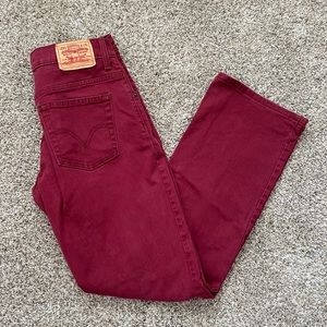 Levi’s relaxed bootcut 550 red jeans size 6m